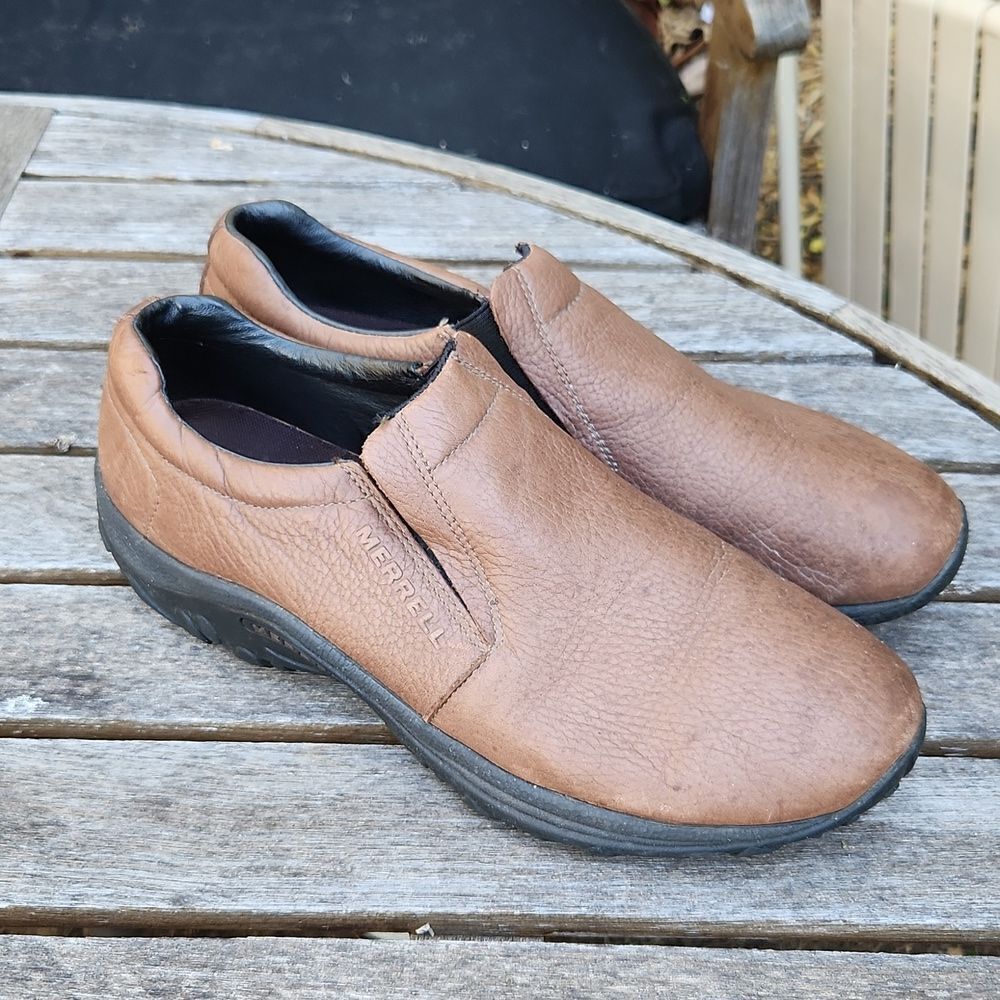 Merrell Mahogany Brown Moc Shoes 13